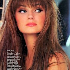 Paulina Look 80s, Paulina Porizkova, Beauty Hairstyles, Boy George, Linda Evangelista, Super Models, Awesome Hair