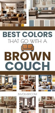 the best colors that go with a brown couch