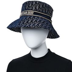 This is an authentic CHRISTIAN DIOR Velvet Oblique Large Brim Bucket Hat size 57 in Bleu Marine. This velvet bucket hat features the Dior monogram oblique pattern throughout and a Christian Dior logo accent in the middle. Velvet Bucket Hat, Christian Dior Logo, Dior Monogram, Dior Logo, Hat Sizes, Christian Dior, Bucket Hat, Dior, Monogram