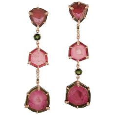 Luxury Natural Tourmaline Gemstones, Luxury Tourmaline Jewelry With Gemstone Accents, Exquisite Luxury Tourmaline Jewelry, Luxury Multi-stone Tourmaline Earrings, Luxury Adjustable Tourmaline Jewelry, Luxury Fusion Style Tourmaline Jewelry, Drop Earrings Simple, Roman Jewelry, Ear Drops