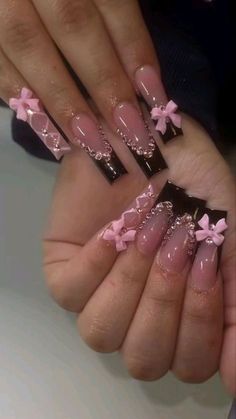 Latina Baddie, Dark Pink Nails, Simple Family Meals, Hello Nails, Hippie Nails, Hot Pink Nails, Square Nail Designs