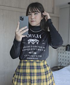 Ouija Board Unisex Tee, Grunge Aesthetic Clothing, Gothic Witchy Spirit Board Shirt Feels soft and lightweight, with the right amount of stretch, and It's comfortable and flattering. All inks used to print are high quality, water-based and eco-friendly. This T-shirt is unisex sizing - it is larger than your typical woman's t-shirts. Please use the sizing guide for best fit - you can use your own T-shirt to compare measurements: see the sizing chart provided in product photos. *TIP* Order up if y Witchy Gifts, Spiritual Shirts, Goth Clothing, Spirit Board, Aesthetic Shirt, Ouija Board, Aesthetic Shirts, Boho Shirts, Goth Outfits