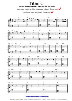 sheet music with the words'titanic '