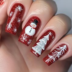 Christmas Nails Lights, Christmas Lights Nails, Lights Nails, Christmas Gel, Red Christmas Nails, Christmas Gel Nails, Star Nails, Buffet Food, Gel Nail Designs