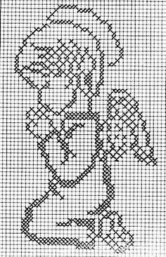 a cross stitch pattern with an image of a flower