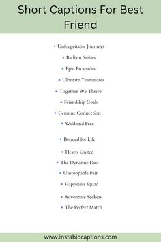 Discover heartwarming and witty short captions for best friends that perfectly capture your bond. From funny to sentimental, find the ideal caption to express your friendship on social media and celebrate your cherished moments together. #BestFriends #FriendshipCaptions #BFFs Friendship Words Short, Savage Captions For Best Friends, Thought On Friendship, Cations With Best Friend, Sentimental Captions For Instagram, Aesthetic Words For Friendship, Seeing A Friend After A Long Time Caption, Meeting Friends After So Long Captions, Random Quotes Short Funny
