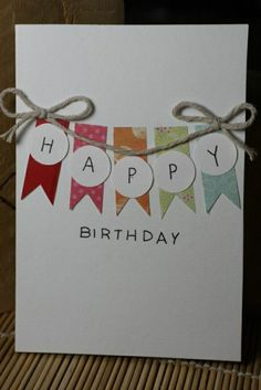 an image of a happy birthday card with bunting