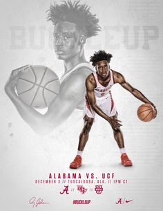 a man holding a basketball on top of a white background with the words, atlanta vs uoff