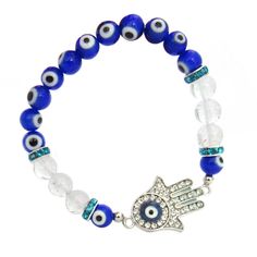 Hamsa Beaded Stretch Bracelet Protective Charms, Glass Evil Eye, Evil Eye Beads, Fluffy Blankets, Eye Beads, Stretchy Bracelets, Hamsa Hand, Beaded Stretch Bracelet, Stretch Bracelet