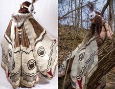 Moth Blanket Cape, Moth Wing Cloak, Moth Core Fashion, Moth Cloak Pattern, Moth Outfit Aesthetic, How To Make Moth Wings Costume, Moth Cape Pattern, Moth Inspired Fashion, Moth Themed Outfit