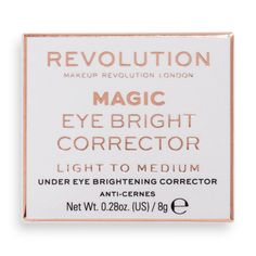 A good night's sleep in a pot. The Revolution Eye Bright Corrector has a unique cream formula to correct & brighten the under eye by neutralising discolouration and dark circles to provide the perfect base for concealer. The light reflecting, illuminating pigments create a radiant glow while the castor seed oil helps to maintain a flawless finish. The cake-free, lightweight and fast-absorbing corrector is available in 2 shades: Bright Under Eye, Bright Undereye, Under Eye Corrector, Concealer Application, Eye Corrector, Revolution Beauty, Makeup Revolution London, It Cosmetics Concealer, 8 Hours Of Sleep