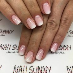 Biogel Nail Designs, Biogel Nails, Baby Boomers Nails, Unghie Sfumate, Thierry Lasry, French Nail Designs, Baby Boomer, Dipped Nails