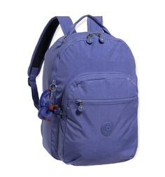 KIPLING Seoul Backpack Eggplant Purple Tonal NWT. Overview About Kipling Seoul Backpack - Eggplant Purple Tonal (For Women) Excess. For school or work, Kipling's Seoul backpack offers a safe spot for your laptop, plenty of room for your work and front zip compartments for organizing your writing utensils and necessities. Water-resistant nylon fabric Smooth recycled polyester lining Zip front compartment with organization pockets and key clip Zip main compartment with padded laptop sleeve Zip top Plush Monkey, Monkey Keychain, Stylish School Bags, Backpack Laptop, Writing Utensils, Monkey Plush, Eggplant Purple, Key Clip, Nylon Fabric