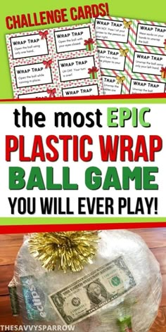 the most epic plastic wrap ball game you'll ever play for kids and adults