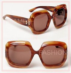 GG0988S Color 002. Gucci Shades, Gucci Sunglasses Women, Style Année 70, Gucci Style, Sunglasses Women Vintage, New Sunglasses, Brown Lens, Stylish Glasses, Lettering Logo