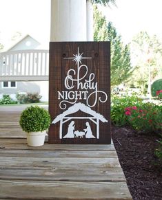 Oh Holy night pallet sign I Christmas decor I Christmas I | Etsy Christmas Pallet, Idee Cricut, Pallet Christmas, Night Christmas, Oh Holy Night, Christmas Signs Wood, O Holy Night, Pallet Signs, Christmas Sign