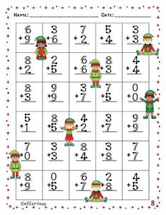 the christmas themed sud game with numbers and elves