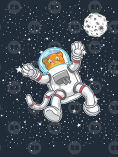 Asteriod day is coming. Mark the date! This June Catstronaut Cat Astronaut  #asteroiddayart Plus Size Clothes For Women, Cat Astronaut, Astronaut Design, Plus Size Clothes, Just Because Gifts