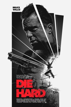 the movie poster for die hard