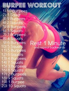 Burpee Workout Burpee Workout, Morning Workout, I Work Out, Quick Workout, Hiit Workout, Daily Workout, Workout Challenge, Full Body Workout