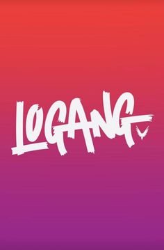 the word locang written in white on a purple and pink background