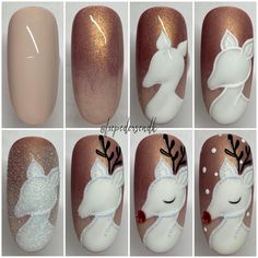 Xmas Nail Art, Unghie Sfumate, Nail Drawing, Different Nail Designs, Christmas Gel Nails, Christmas Nail Art Designs, Christmas Nails Acrylic, Winter Nail Art, Xmas Nails