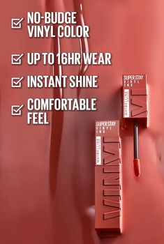 Try Maybelline's Super Stay Vinyl Ink Liquid Lipstick. This long-wear liquid lipstick is smudge-proof & transfer-proof for bold lip color with instant shine. Bold Lip Color, Bold Lip, Color Locks, Long Wear Lipstick, Maybelline Super Stay, Bold Lips, Dry Lips, Lip Color, Vinyl Colors