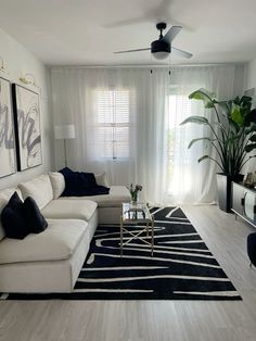 the living room is clean and ready for us to use in its new owner's home