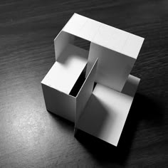 an open box sitting on top of a wooden table