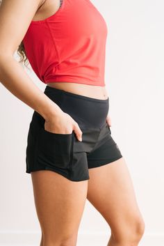 3.5'' Inseam, high rise waistband, underwear liner Small back key/card pocket built into waistband Outer pocket on each hip Elite Shorts are perfect for running, cross fit, weight training, HIIT and every day lounging Color: Grey - Black Size: XS - XXL. Sizing is true to size. If debating between two sizes, we recommen Elastic Black Activewear For Training, Black Elastic Activewear For Training, Black Maternity Activewear For Workout, Black Elastic Casual Activewear, Comfortable Black Activewear For Training, Black Compression Comfortable Activewear, Lightweight Black Activewear For Summer, Comfortable Black Stretch Activewear, Lightweight Black Activewear For Gym