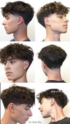 #hair #hairstyle #fashion #haircut #instagram #fadecut #fade #MensHairCut2024 Full Fade Haircut Men, Taperfade Men Curly Hair, Curly Guy Hairstyles, Sam Zia, Boy Haircut Short, Low Taper Fade Curly Hair, Mens Undercut, Taper Fade Long Hair