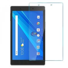 an image of a tablet with clear screen protectors on the front and back side