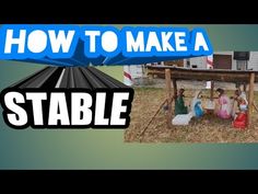 an image of people sitting at a table with the words how to make a stable