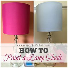 how to paint a lamp shade