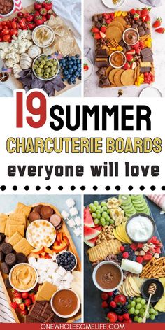 Collage of summer Charcuterie boards. Boating Food Ideas Summer, Summer Charcuterie Board, Summer Charcuterie, Recipes For Kids, Baking Business