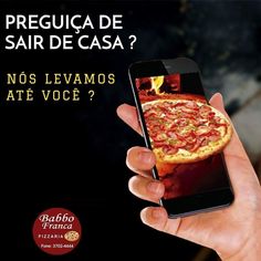 a person holding up a cell phone with a pizza on it