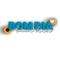 the logo for bombia lan blog, with sunflowers and hearts on it