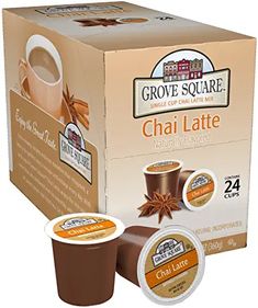 grove square chai latte variety pack, 24 count boxes / carton by grove square