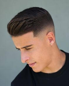 Mid Fade Haircut, Men Fade Haircut Short, Short Hair For Boys, Pompadour Haircut, Short Fade Haircut, High Fade Haircut, Mens Hairstyles Fade, Gents Hair Style, Mens Hairstyles Thick Hair