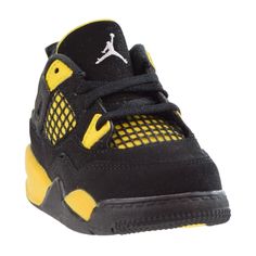 Jordan 4 Retro (TD) Toddlers Shoes Black-Tour Yellow Performance/Activity Basketball, School, Walking Theme Classic, Colorful, Sports Style Sneaker 100% Authentic Imported Style Number: bq7670-017 Condition: New Breathable Lace-up Jordan Training Shoes, Black Breathable Lace-up Jordan Shoes, Mid-top Air Jordan 4 Sports Shoes, Jordan Running Shoes With Rubber Sole, Synthetic Jordan Shoes For Sports With Round Toe, Synthetic Jordan Shoes With Round Toe For Sports, Black Air Jordan 4 High-top Breathable, Air Jordan 4 Synthetic Lace-up For Sports, Sporty Air Jordan 4 Mid-top Breathable