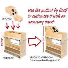 the diagram shows how to use an assembly drawer