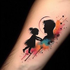 Father Tattoo Design, Mom Dad Tattoo Design, Dad Tattoo Ideas, Mom Dad Tattoo Designs, Father Daughter Tattoos, Father Tattoos, Family Tattoo Designs, Mom Tattoo Designs, Shiva Tattoo Design