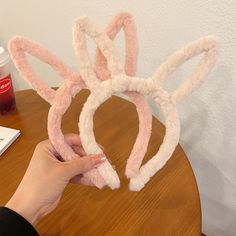 Cute Fluffy Rabbit Ears Hairbands For Women Headdress Solid Color Headband Hair Hoop Anime Cosplay Plush Headband, Bunny Hairband, White Rabbit Ears Headband, Floppy Rabbit Ears Headband, Party Hair Accessories: Bunny Ears Headband, Fluffy Rabbit, Cosplay Hair, Rabbit Ears, Hair Hoops