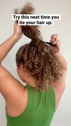 Best Updos For Curly Hair, Curly Hair Updo Medium Length, Fast And Easy Curly Hairstyles, Up Hair Styles Curly Hair, Blonde Curly Hair Updo, Lounging Hairstyles, Updos For Permed Hair, Updo Styles For Curly Hair, Easy Naturally Curly Hairstyles