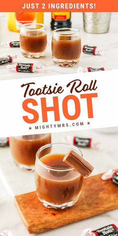 Tootsie Roll Shot Tootsie Roll Shot, Fall Parties, Coffee Liqueur, Refreshing Summer Cocktails, Alcoholic Cocktails, Crockpot Soup Recipes, Tootsie Roll, Holiday Recipes Christmas, Fruity Cocktails