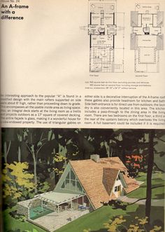 an old house in the woods with plans for it and other things to see on this page