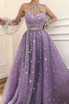 High Neck Prom Dress, Halter Evening Dress, Tulle Evening Dress, Long Sleeve Prom, Applique Dress, Prom Dresses With Sleeves, Prom Dresses Long With Sleeves, Tulle Prom Dress, Dresses Evening