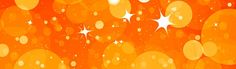 an orange background with white stars and drops of water on the bottom, in shades of yellow