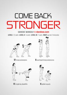 an exercise poster with instructions to do the same exercises as well as other workouts