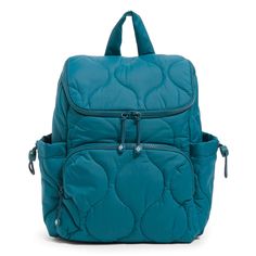 Featherweight Backpack in Featherweight The Featherweight Collection is super lightweight, "squishy" (perfect for packing), water-repellent and features stylish ogee quilting. Featuring an assortment of pockets that are sure to keep you organized and soft straps to keep your hands free, this pack will be your daily sidekick. Exterior features two side slip pockets and a front zip pocket Interior features a slip pocket and a zip pocket Zip closure Capacity 14 L. Dimensions: 10.0" w x 13.0" h x 5. Blue Tapestry, Luggage Bags Travel, Medium Backpack, Patterned Backpack, Small Backpack, Large Backpack, Peacock Feather, Hands Free, Womens Backpack